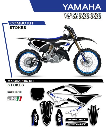 AD031001 - ШПОН ДЛЯ МОТОЦИКЛА YAMAHA YZ 125/250 '22