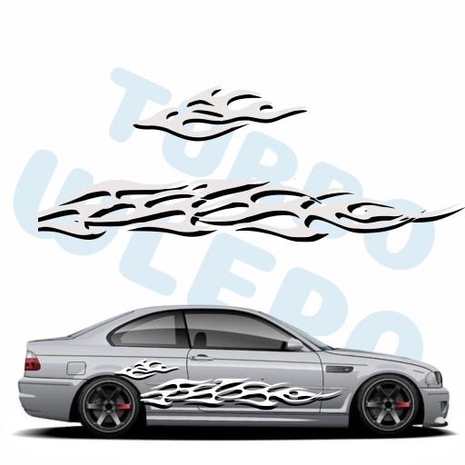 Наклейки АВТОШПОН на весь автомобиль ЦВЕТА Дрифт узоры