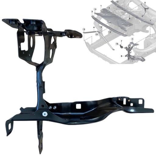 MRT-2026393 - Lhole left glass держатель лампы полки bmw 5 g30 g31 g14 g15