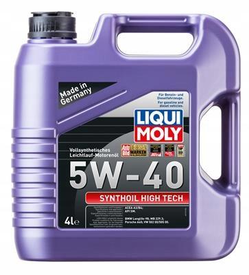 5W-40 SYNTHOIL HIGH TECH 4L API SM / CF OIL, ACEA A3-98/B3-98/B4-98, BMW