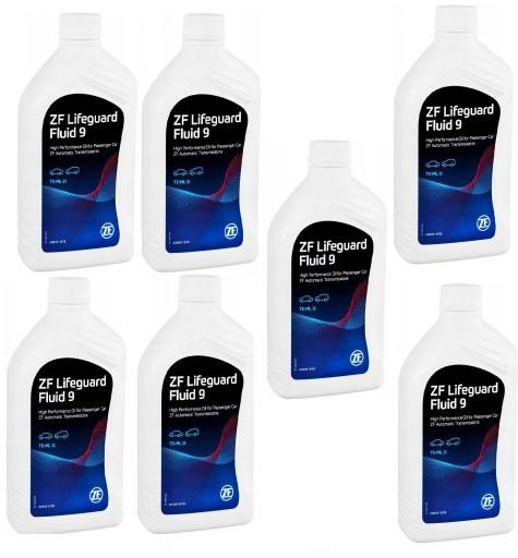 Масло в коробку передач zf 9 chrysler 200 2015-2017 6 х 1л