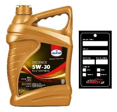 EUROL EXCENCE OIL 5W30 5L - C1,C2,FORD, JAGUAR
