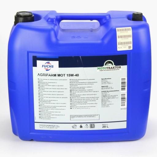 FUCHS AGRIFARM MOT OIL 15W40 20л
