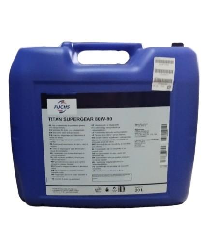 Масло трансмісійне gl-4/gl-5 для коробок передач fuchs titan supergear 80w-90 20л
