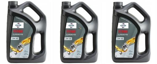 FUCHS TITAN SUPERSYN OIL 5W-40 5л x3