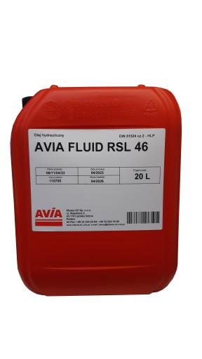 МАСЛО ГИДРАВЛИЧЕСКОЕ AVIA FLUID RSL 46 20л.