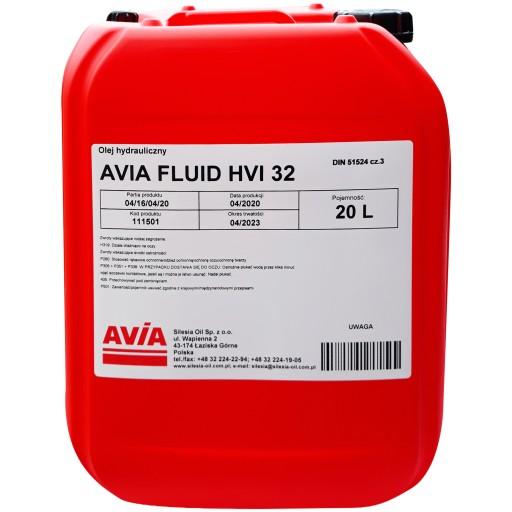 ГИДРАВЛИЧЕСКОЕ МАСЛО AVIA Fluid HVI 32 - - 20 литров HV 32