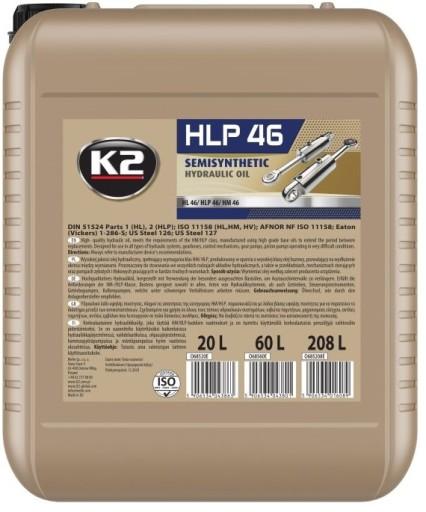 HYDRAULIC OIL HLP 46 K2, для лифтов, строительных машин, экскаваторов