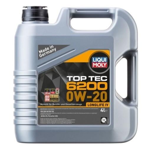 LIQUI MOLY OIL 0W20 4L TOP TEC 6200 / 508,00 509,00 LM20788