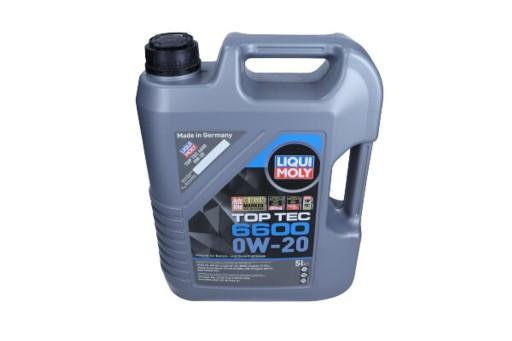 LIQUI MOLY OIL 0W20 5л TOP TEC 6600 SP / C5 / GF-61 / LL-17 FE+ /