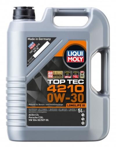 LIQUI MOLY OIL 0W30 5L TOP TEC 4210 / C3 / 504.00 507.00 / PORSCHE C30