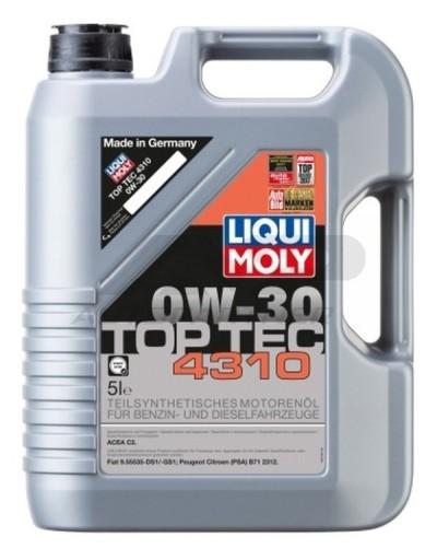 LIQUI MOLY OIL 0W30 5л TOP TEC 4310 C2 / 9.55535-DS1 9.55535-GS1 / B71 231