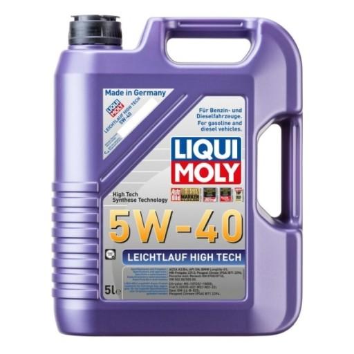 LIQUI MOLY OIL 5W40 5L LEICHTLAUF HIGH TECH A3/B4 / SN/CF / 502,00 505,00