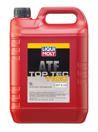 Масло LIQUI MOLY ATF TOP TEC 1100 5L DIIIH / G, DIIE / D, MAN339 / V1 / Z1 / тип A / S