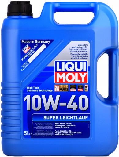 МАСЛО LIQUI MOLY SUPER LEICHTLAUF 10W40 5л 9505