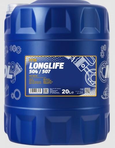 MANNOL 7715 LONGLIFE OIL 504/507 5w30 20л