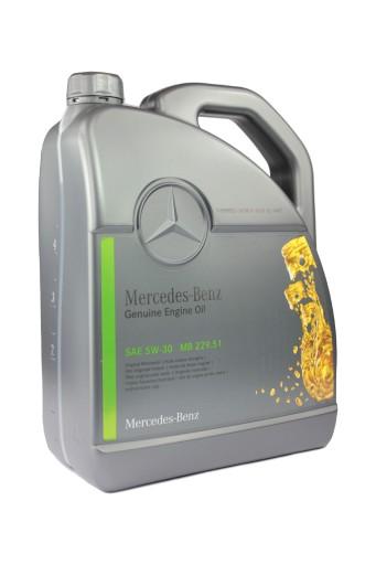 ОРИГИНАЛЬНОЕ MERCEDES OIL 5W-30 5W30 MB 229.51 5л