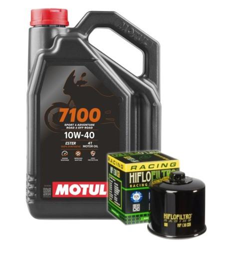 МАСЛО МОТОЦИКЛЕТНЕ 10W40 MOTUL 7100 4L FILTER HF138RC