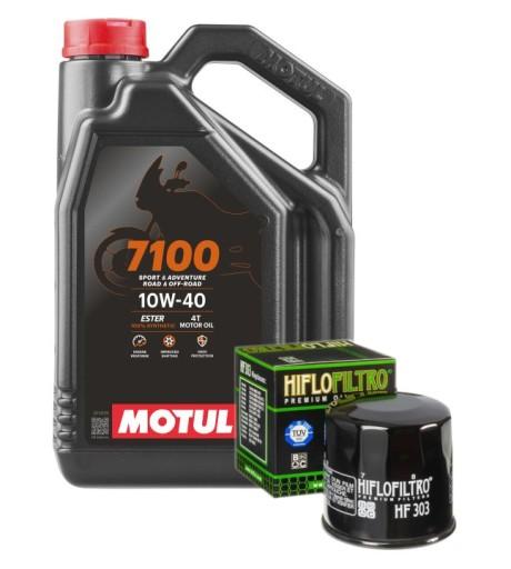 МАСЛО МОТОЦИКЛЕТНЕ 10W40 MOTUL 7100 4L FILTER HF303