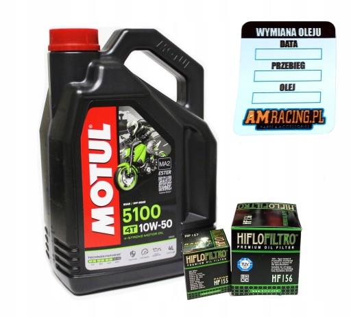 MOTUL OIL 5100 4L 10W50 4T + ФІЛЬТР HF155 HF157 Ktm Exc Sx RFS Xc QUad Atv