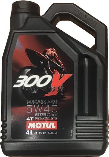 MOTUL OIL 5W-40 4T 300V 4L FL