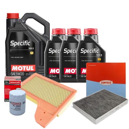 MOTUL OIL 5W20 FORD MUSTANG VI GEN 5.0 V8 ФИЛЬТРЫ