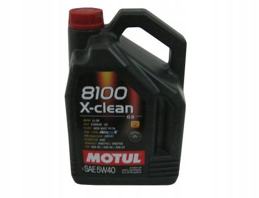 MOTUL 8100 X-CLEAN OIL 5W40 5L VW MERCEDES BMW