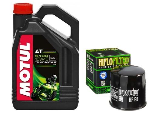 MD23.144760.HF138 - MOTUL OIL + ФИЛЬТР SUZUKI SV 650 S N 99-10 SV 1000 S N 03-07