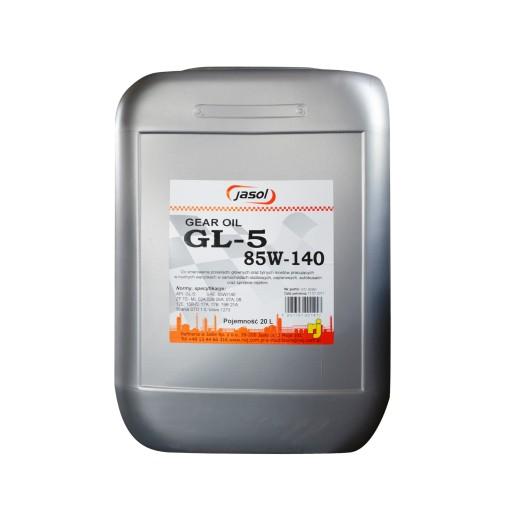 JASOL GL-5 GEAR OIL 85W140 - - 20 л