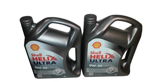 SHELL HELIX ULTRA ECT OIL C2 C3 0W30 2X 4L = 8L