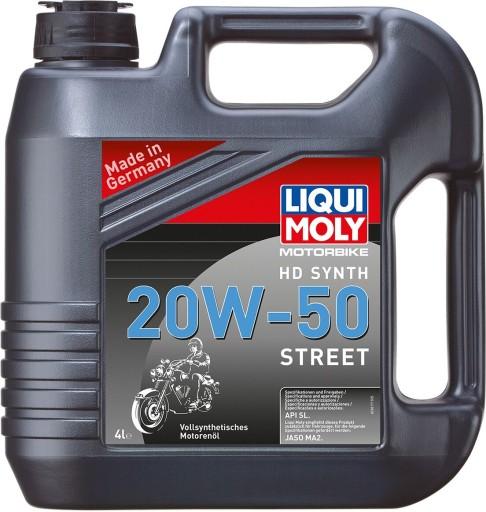 СИНТЕТИЧЕСКОЕ МОТОРНОЕ МАСЛО HD 20W50 МОТОЦИКЛ 4T LIQUI MOLY 4L