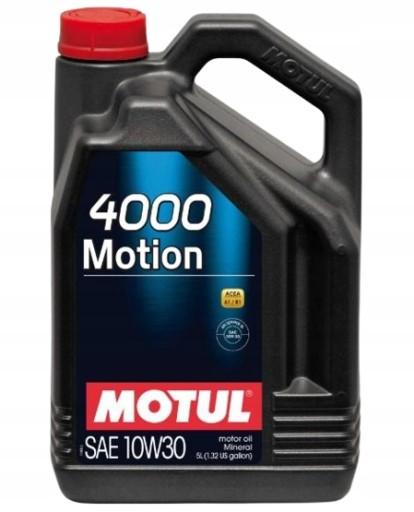 MOTUL МОТОРНОЕ МАСЛО 10W30 5л 4000 MOTION A1/B1