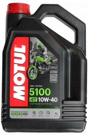 MOTUL МОТОРНОЕ МАСЛО 10W40 5100 ПОЛУСИНТЕТИЧЕСКОЕ 4Л