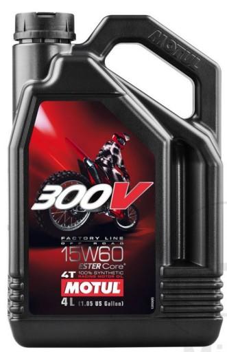 MOTUL 300V FL OFF ROAD ENGINE OIL 15W60 SYNTHETIC 4L ОРИГІНАЛ