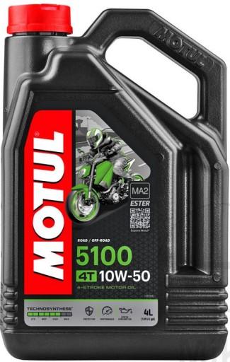 MOTUL 5100 10W50 МОТОРНА МАСТИЛА JASO MA2 4л НАПІВСИНТЕТИКА ВІД ДИСТРИБ'ЮТОРА