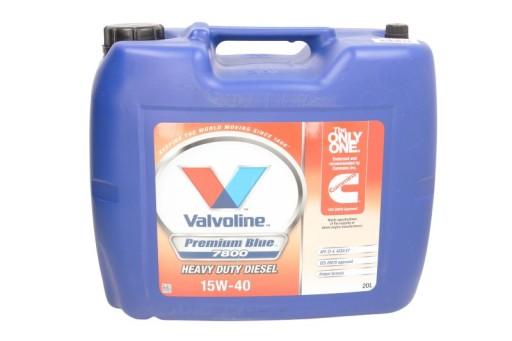 VALVOLINE PREMIUM BLUE ENGINE OIL 7800 15W40 20л