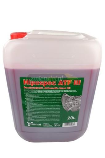 SPECOL HIPOSPEC ATF III OIL 20л SEMI-SYNT OSP