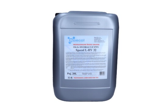 SPECOL L-HV 32 20L OIL / SPECOL МІНЕРАЛЬНА ГІДРАВЛІЧНА ОЛИВА