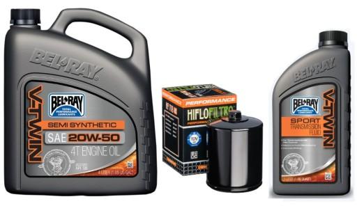 BEL-RAY OILS 20W50 4L ПОЛУДВИГАТЕЛЬНАЯ ТРАНСМИССИЯ + FILRT HF170BRC для SPORTSTER