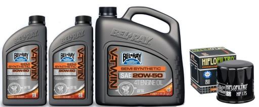 МАСЛА для INDIAN BEL-RAY 20W50 6L FILTER HF175