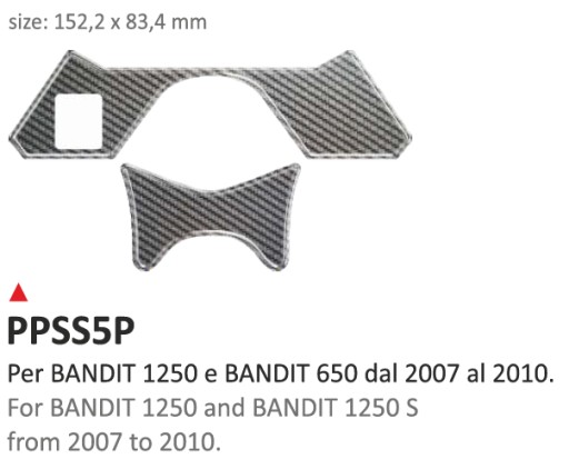 8052787637056 - Наклейка на рулевую рейку ONEDESIGN Suzuki Bandit 650-1250 2007/2010 г.