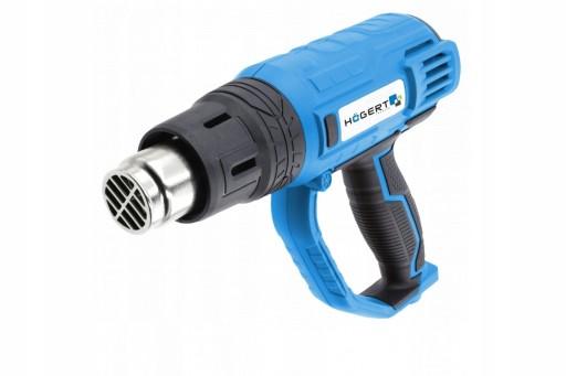 ТЕПЛОВАЯ ПИСТОЛА 2000 Вт 230 В 600 °C 2-СКОРОСТНАЯ HOGERT
