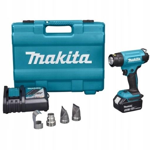 АКУМУЛЯТОРНА ТЕПЛОВА ГАРНА 18В НАБІР ШЕРСТЕРЕН + ВАліза MAKITA НАСАДКИ 1X5.0AH АКУМУЛЯТОР