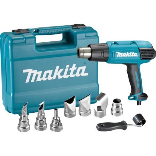 МЕРЕЖЕВА ТЕПЛОВА ГАРМАТУРА 2000Вт 2 ПЕРЕДАЧІ + КЕЙС І НАСАДКИ MAKITA
