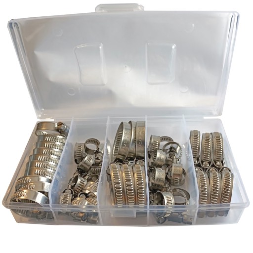 Черв'ячна стрічка з нержавіючої сталі W4 9 мм набір 42шт