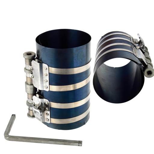 ЗАЖИМ СТРІЧКОВИЙ ДЛЯ ПОРШНЕВИХ КІЛЕЦЬ 90-175мм