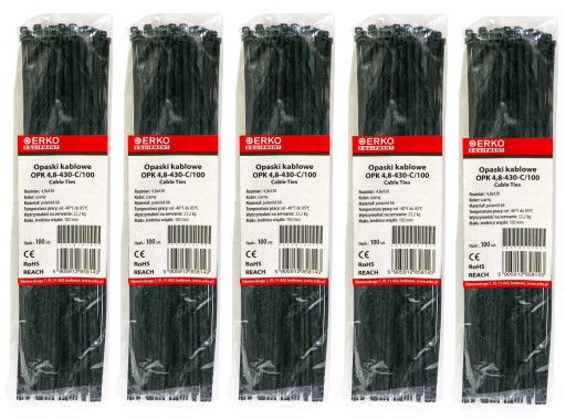 Кабельні стяжки 4, 8x430 Кабельні стяжки x5