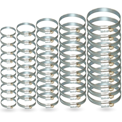 НАБІР ЗАЖИМІВ - МІЦНИЙ МЕТАЛ 50 ШТ. XL