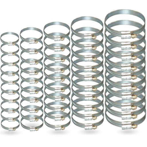 НАБІР ЗАЖИМІВ - МІЦНИЙ МЕТАЛ 50 ШТ. XL