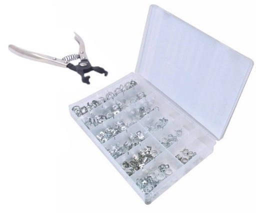 ЗАЖИМИ ПРУЖИННІ 135 ШТ + ЩИПЦІ ASTA A-TC019